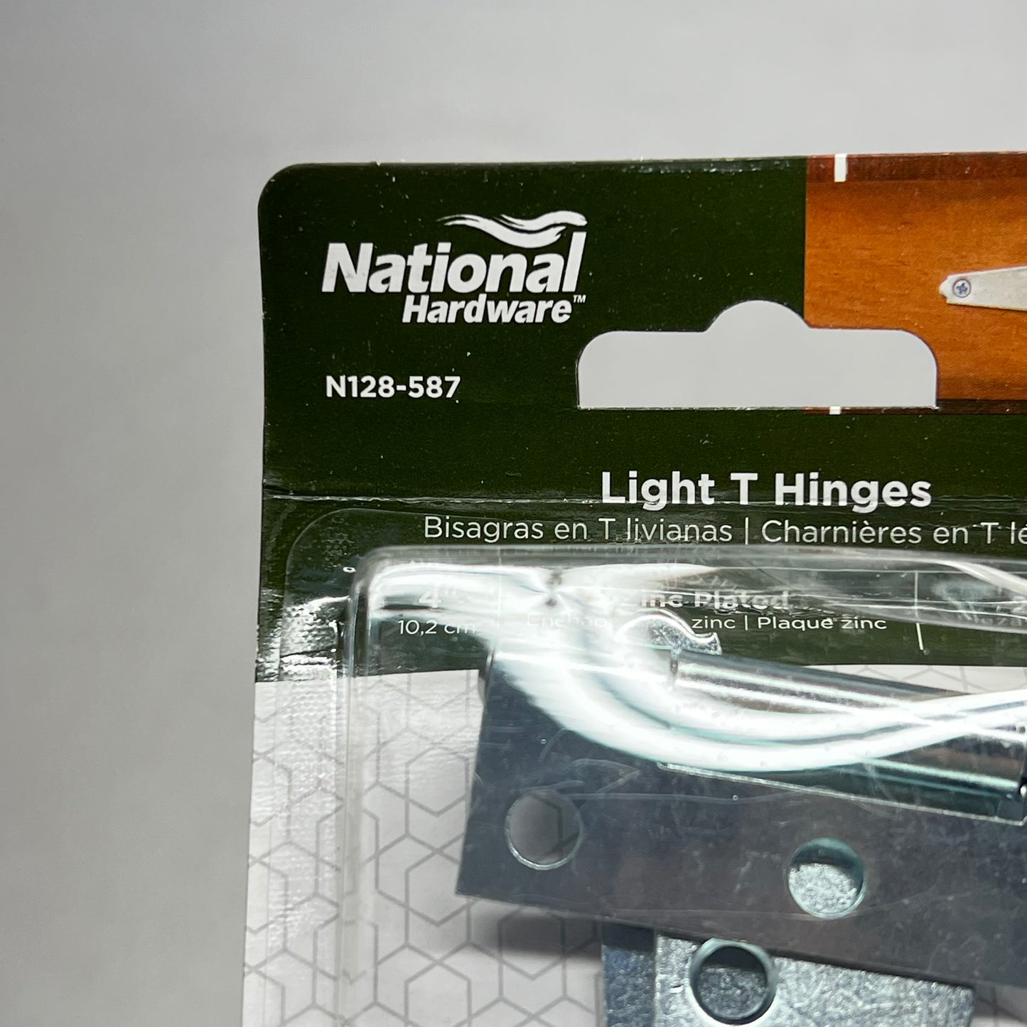 NATIONAL HARDWARE (3 PACK) T-hinge Steel & Zinc 2.24"W Frame Leaf 3/4"H N128-587