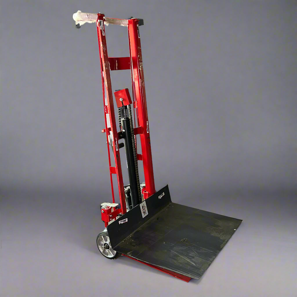 DAYTON Hydraulic Platform Lifter 750 lb Load Capacity, Red 2MPU6