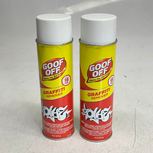 GOOF OFF (2 PACK) Pro Strength Graffiti Remover Gelled Formula Spray 16oz FG673
