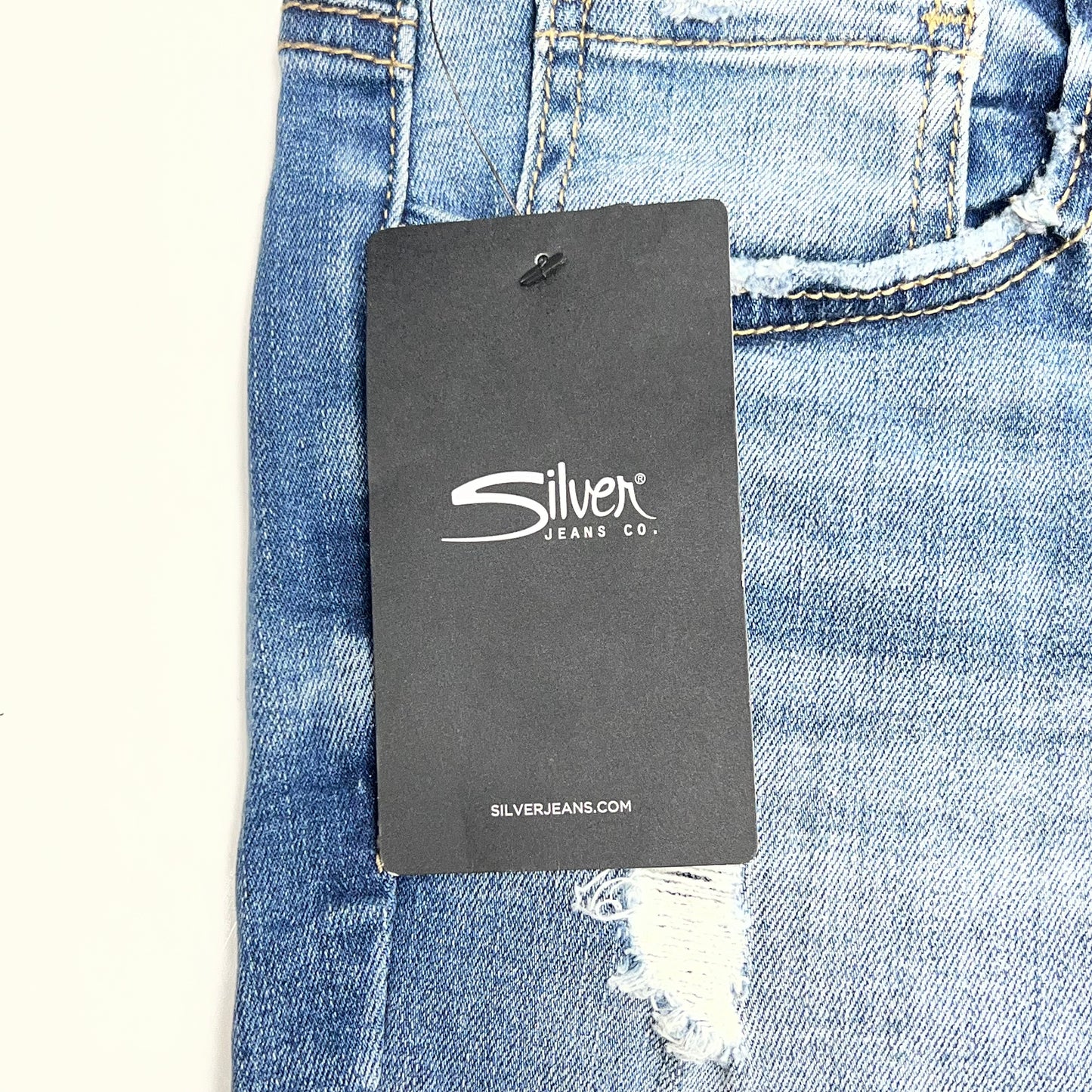 SILVER JEANS CO Distressed Suki Skinny Leg Jeans Women's Sz 30/29 Indigo