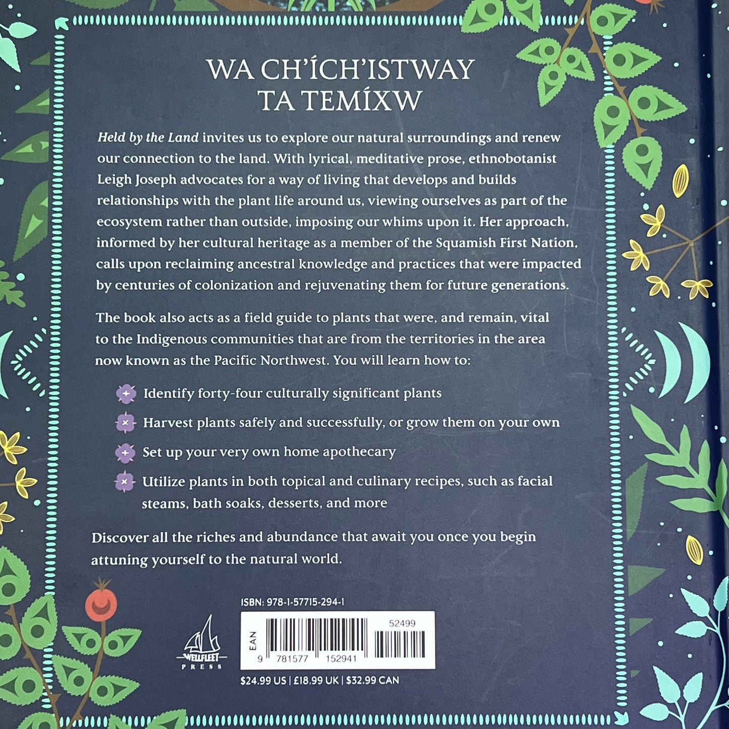 HELD BY THE LAND A Guide To Indigenous Plants For Wellness By Leigh Joseph