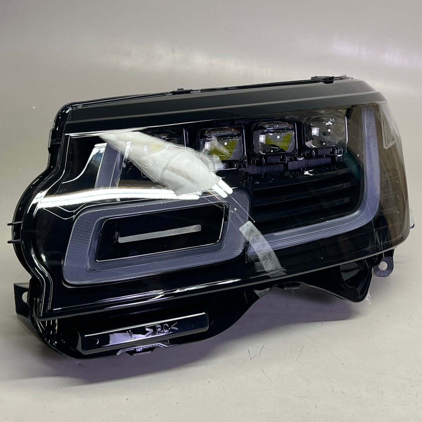 REEPU (2 Pcs) Car Headlights Sz 17" L x 10" H Black