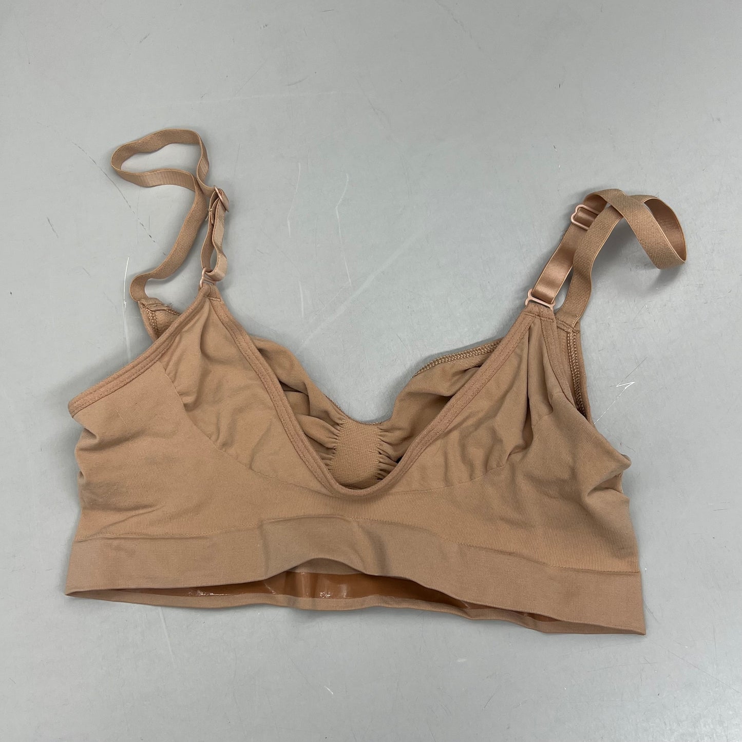 SKIMS Strong Support Seamless Bralette Pique Stitching Women's Sz 2X/3X Ochre