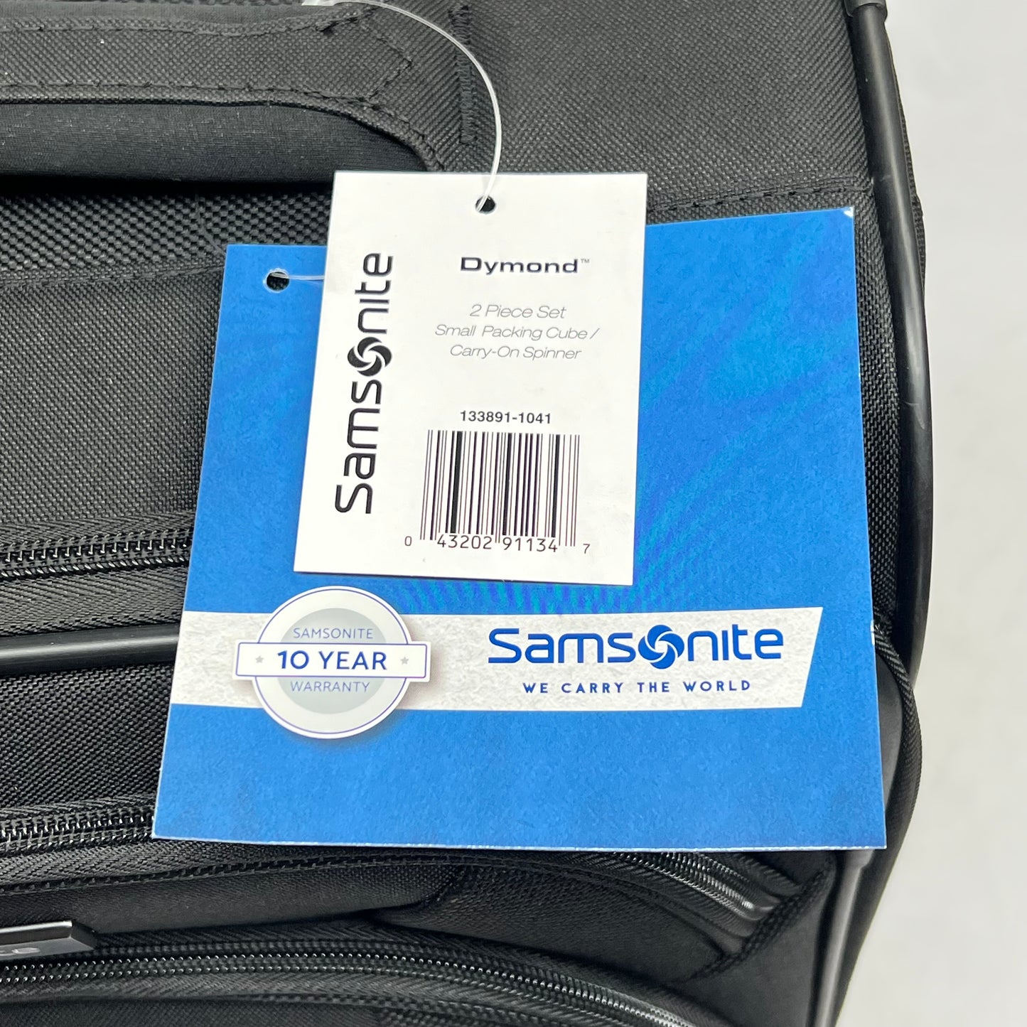 SAMSONITE  Dymond Weekend Trip 2 Piece Set  23.5"x14.25"x9.5" Black 133891-1041