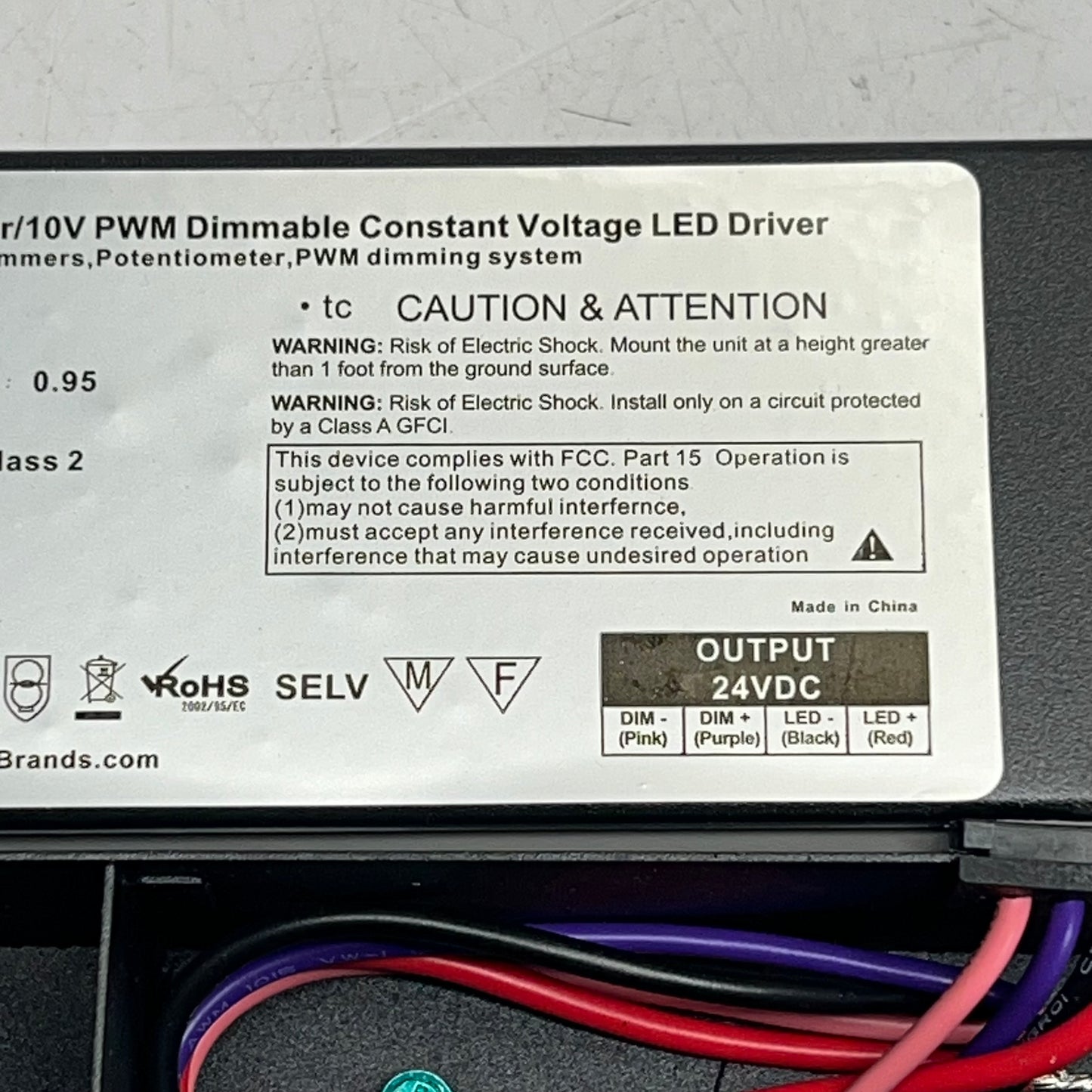 GEN LED ACOLYTE  Dimmable Waterproof Led Driver  96W 100V Black DRVW249610P