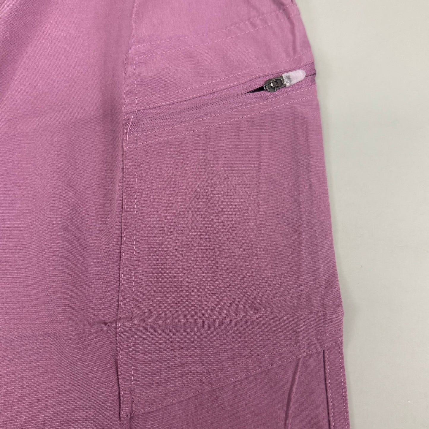 GREEN TOWN 4 Flex Scrubs Jumpsuit Cinch In Waist Women's Sz L Mauve GFX-023AST