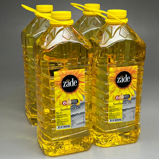 ZADE 4 Pack Sunflower Oil 5L EXP 07/08/25