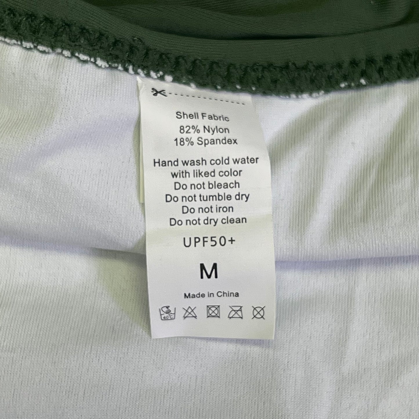 CHARMO Tie Strap One Piece Scrunched Torso Swimsuit Women's Sz M Olive Green