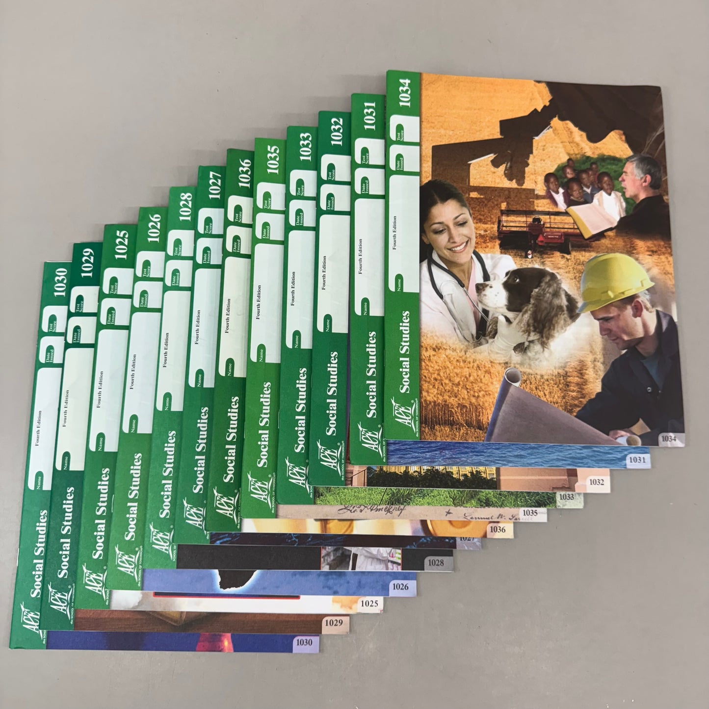 ACE PACES (12 Pack) Grade 3 Social Studies 1025-1036 (Fourth Edition) Homeschool 40652339