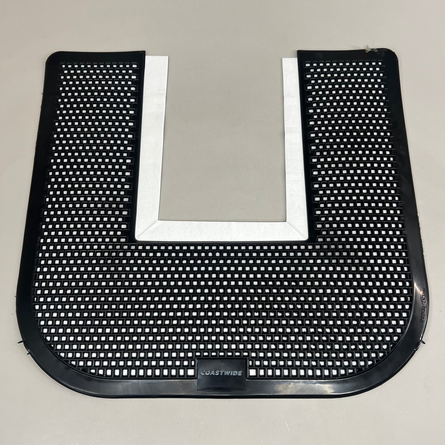 COASTWIDE Toilet Floor Mat 20 in x 17.5 in Black CW24768