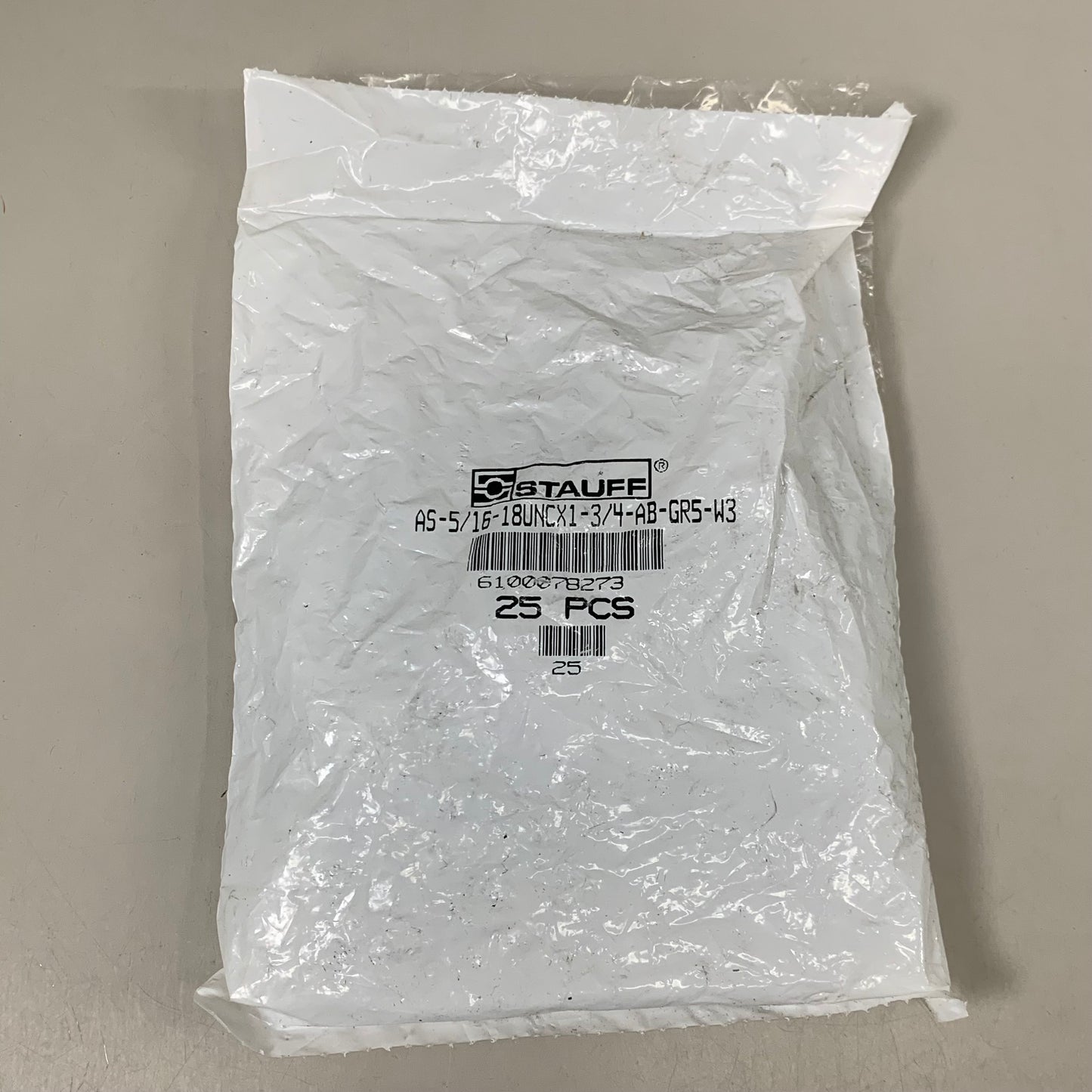 STAUFF (75 PACK) Hexagon Head Bolt Twin Series 5/16"-18 UNC x 1-3/4" Threaded