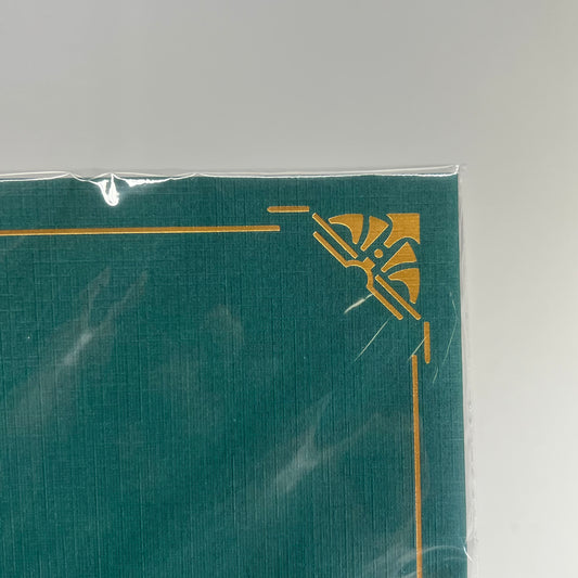 GEOGRAPHICS (5 PACK) Letter Recycled Certificate Holder 8.5"x11" Green 47843