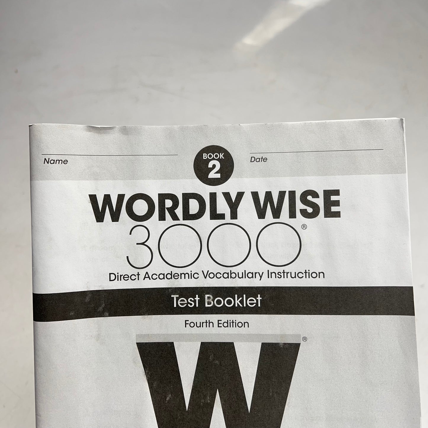 WORDLY WISE 3000 (2 PACK) Direct Academic Vocabulary Instruction Test Booklet 4th Ed