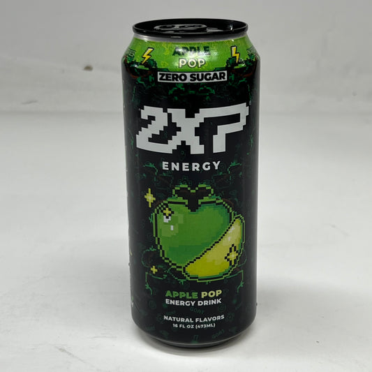 ZA@ APPLE POP (12 PACK) 2XP Energy Drink 16 fl oz. BB 07/28