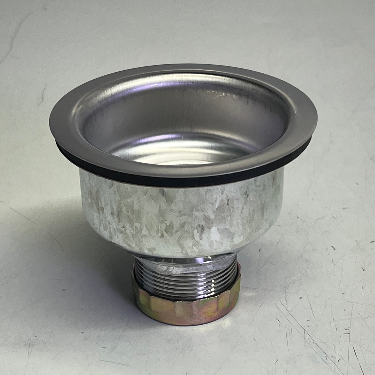 ZA@ DEARBORN (2 PACK) Deep Locking Cup Sink Basket Strainer For Deep Cast Iron Sinks NO. 18 Chrome 7011232 C