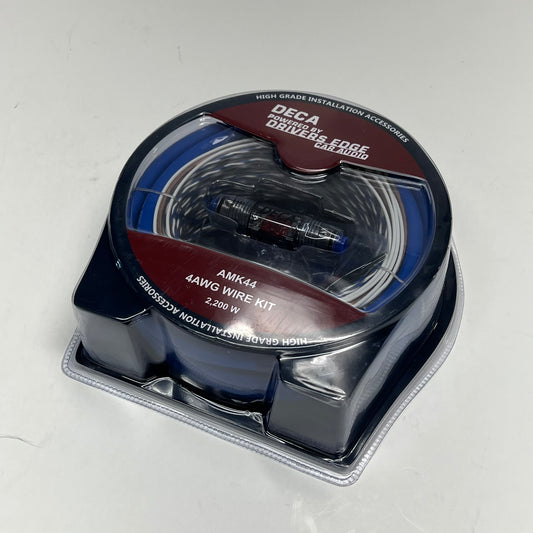 DECA Powered by Drivers Edge Car Audio Wire Kit  4AWG 2,200W Blue