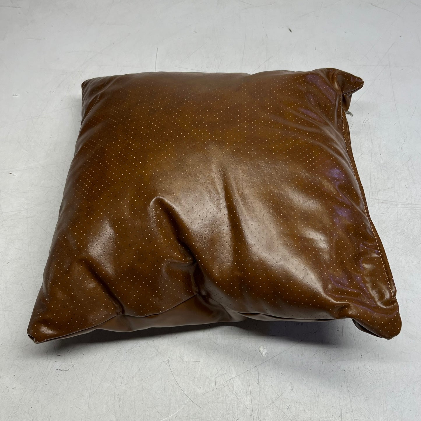 Leather Sectional Sofa 92"L x 55"W x 33"H Brown (New Other)