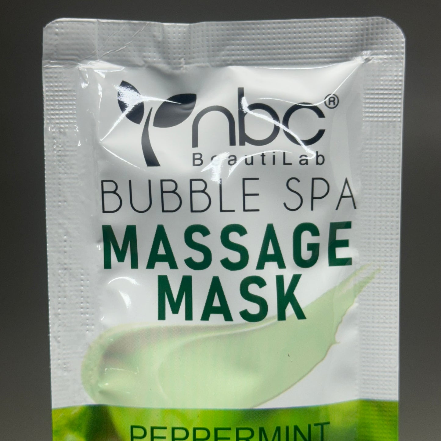 NBC BeautiLab Bubble Spa Pedicure Set (10-PK) Peppermint 4-Step w/Bubble Salt, Sugar Scrub, Massage Mask, Massage Lotion