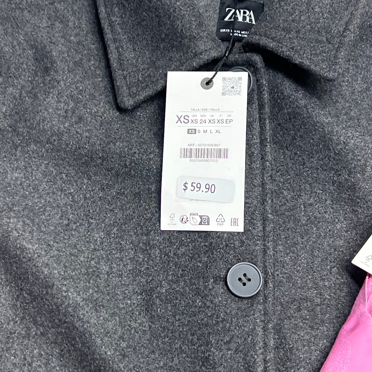 ZA@ ZARA Lot of Assorted Clothing Jacket/Coat, Bottoms & Blouses Women's Sz XS