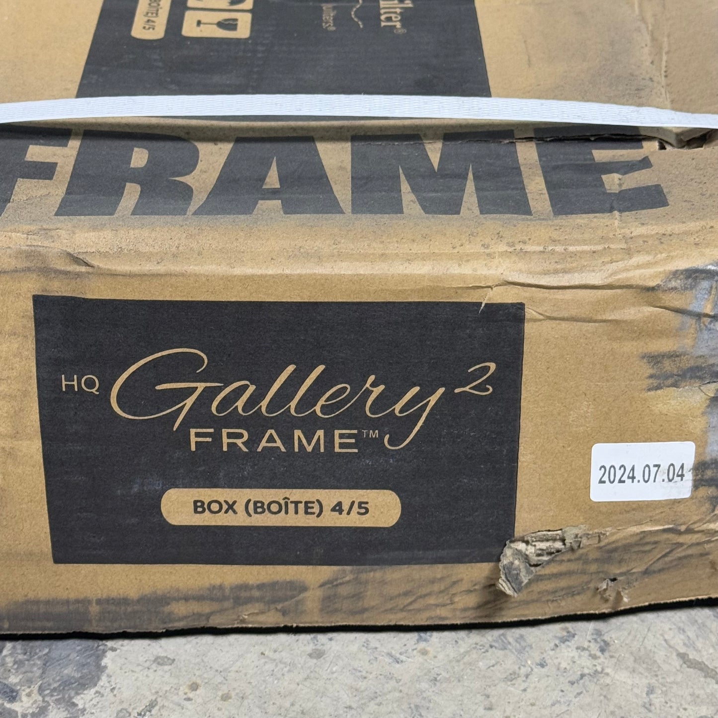 ZA@ GALLERY FRAME (10 Bars) White Metal Bars Sz 48”Lx1.5”-2”D (New)