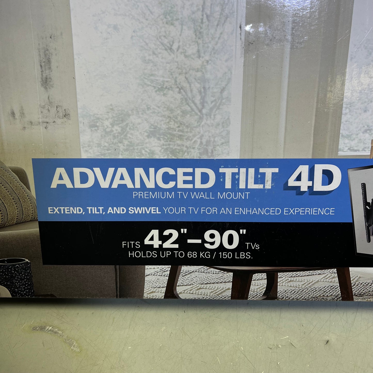 SANUS Advanced Tilt 4D TV Mount Extends 6.8" 42"-90" Up To 150lbs VLT7-B2