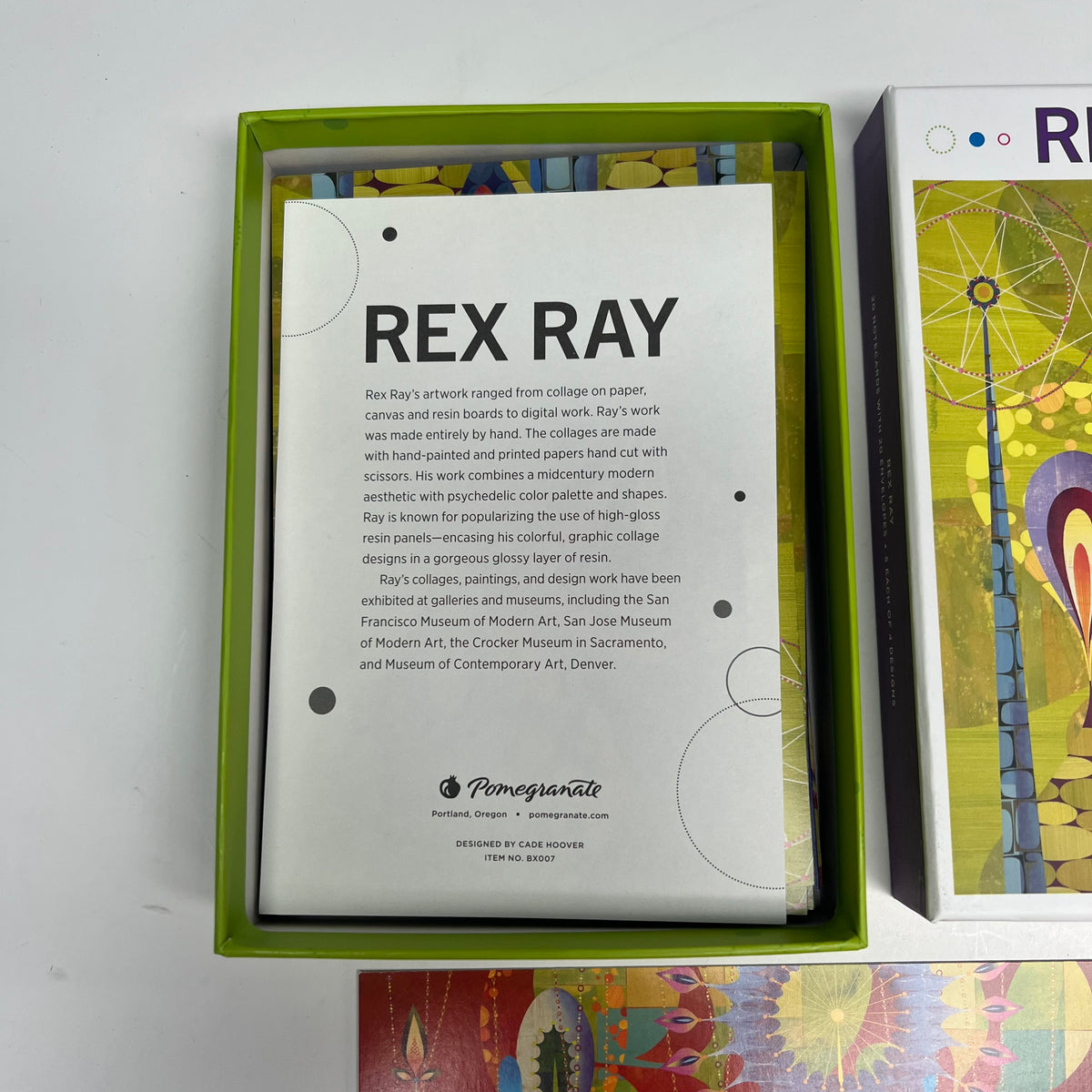 POMEGRANATE (20 PACK) Rexy Ray Art Boxed Notecards W/ Envelopes 4x6" BX007