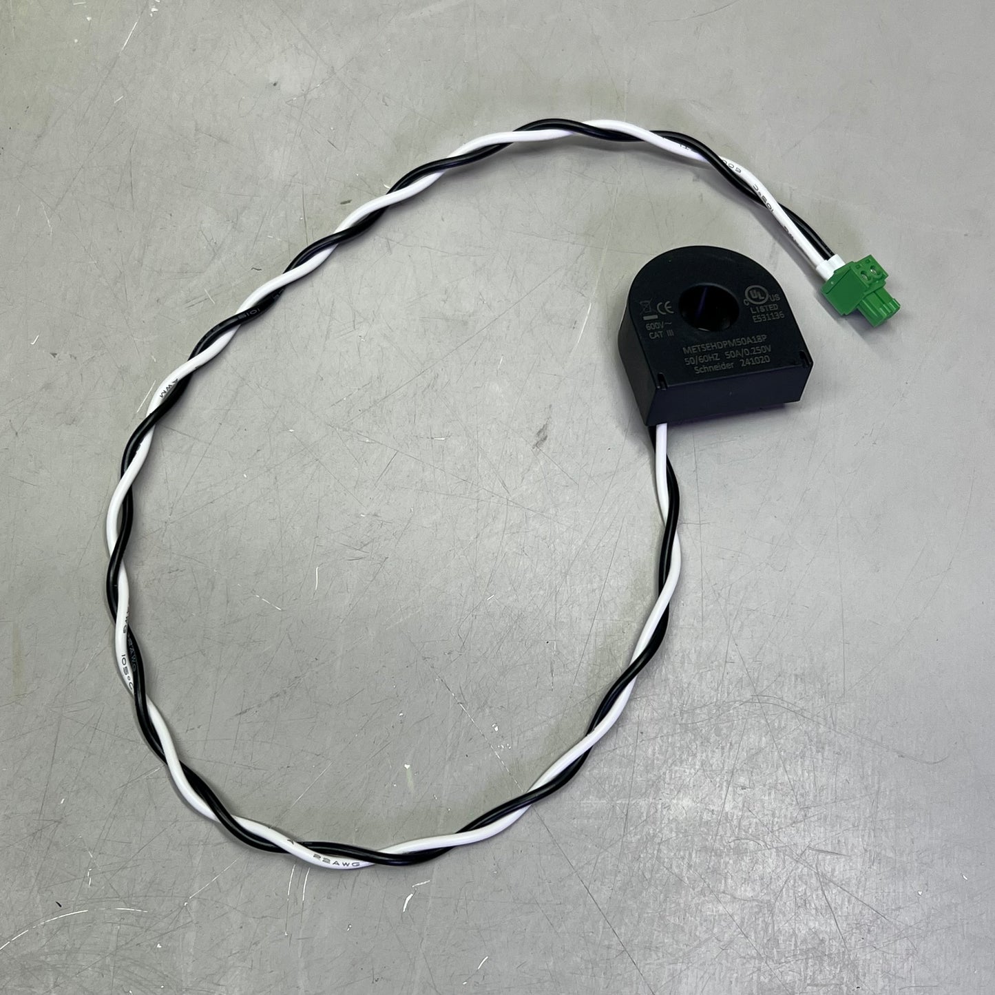 SCHNEIDER ELECTRIC Split Core Current Transformer  150A 16" Lead METSEHDPM150A16