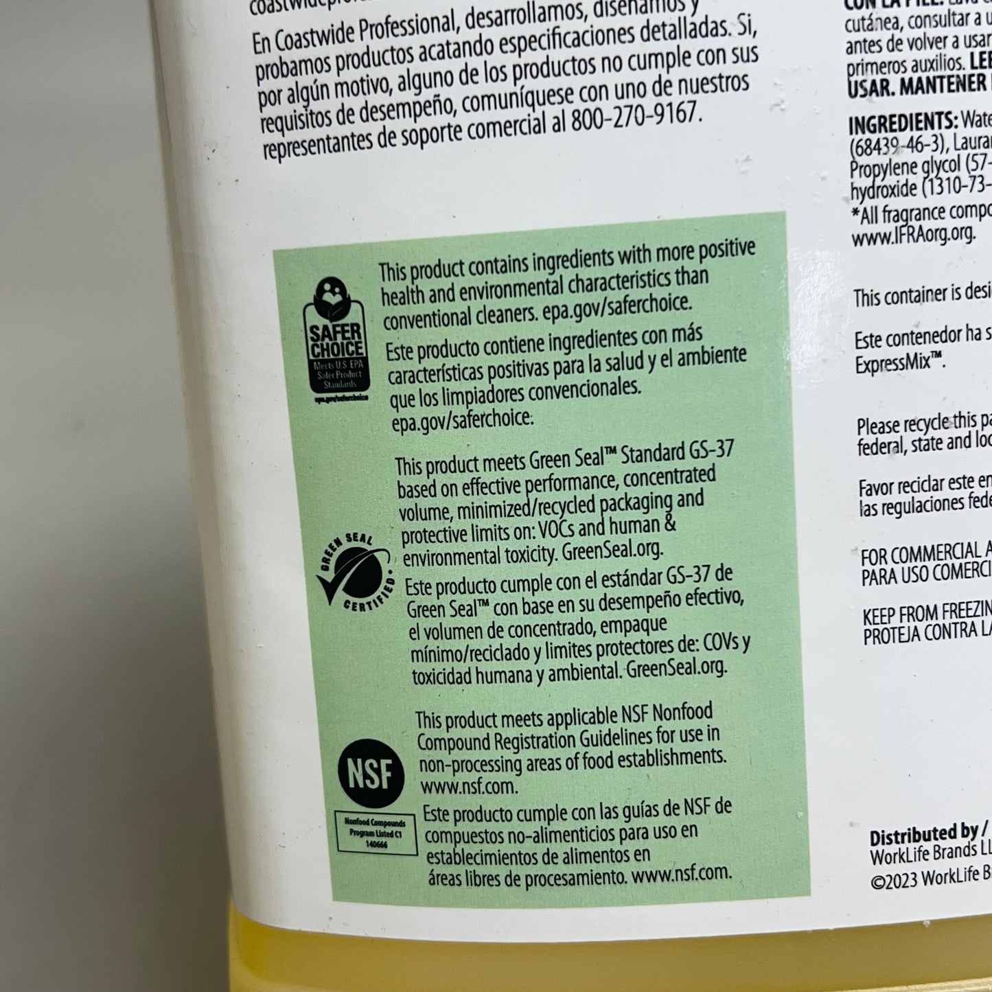 COASTWIDE (2 Pack) All Purpose Neutral Cleaner 6.5L Yellow