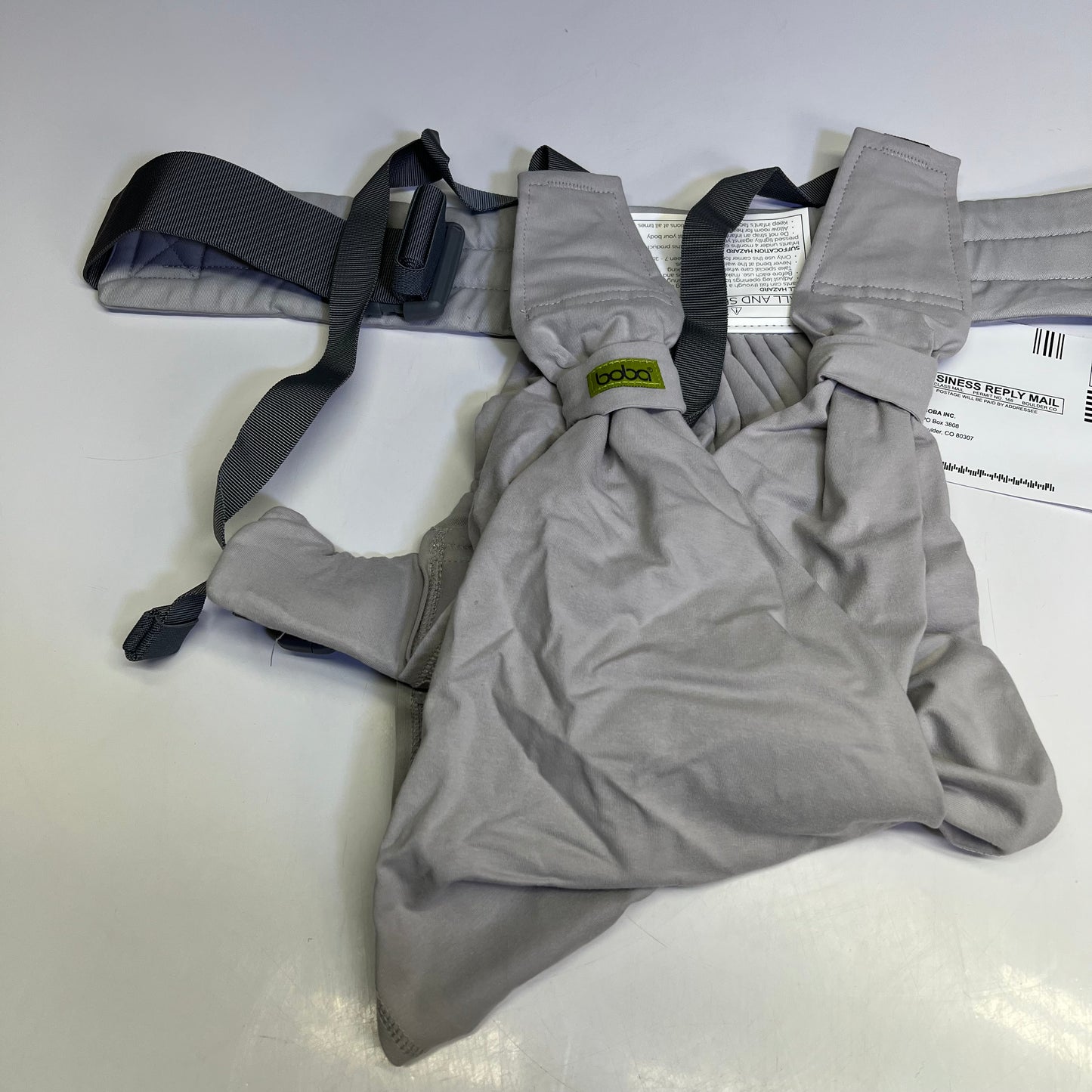 ZA@ BOBA Bliss Baby Carrier One Size 24"-58" Waist Grey BLS2-0STO C