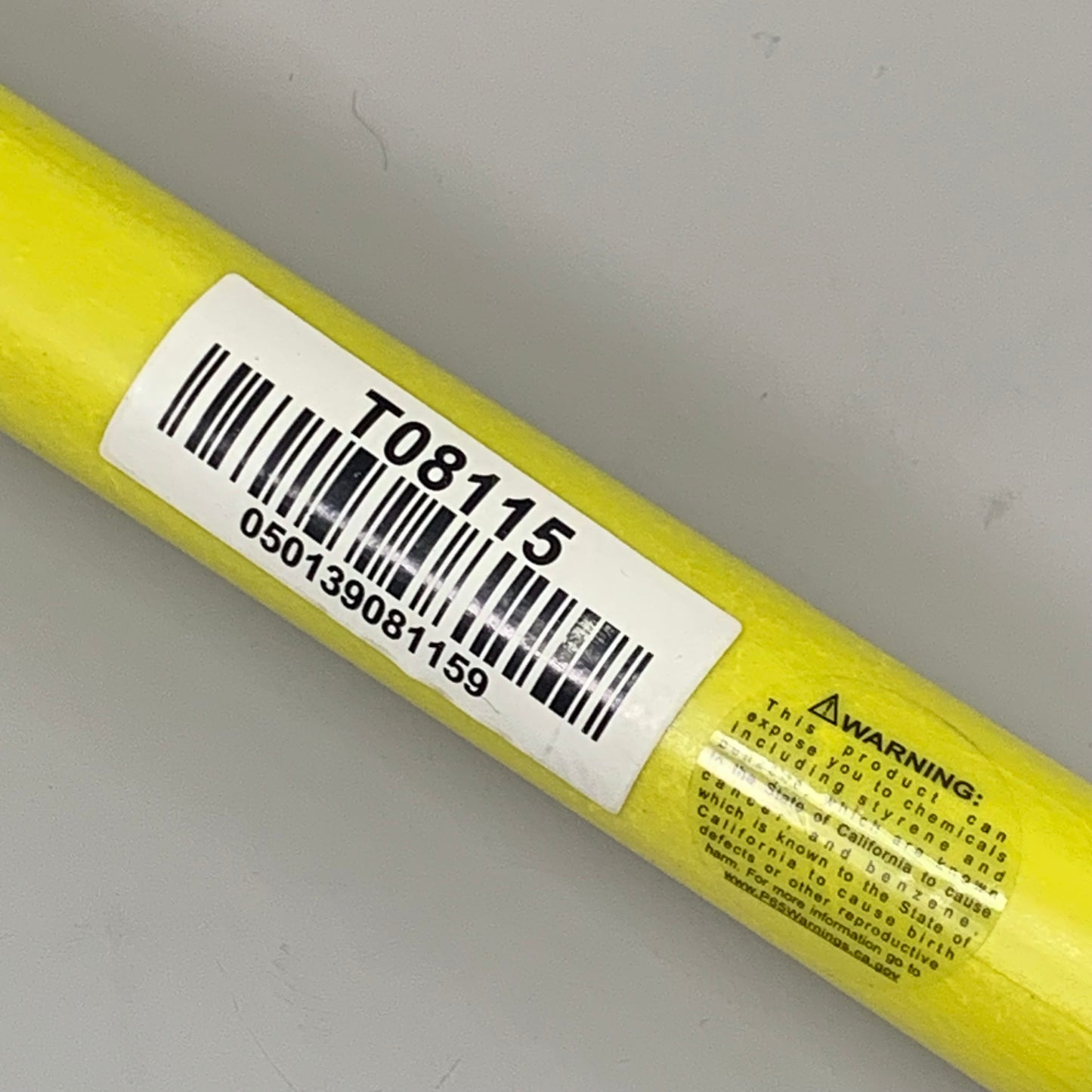 ABCO (12 PACK) Fiberglass Handle w/ Ergonomic Rubber Hand Grip 54" Yellow T08115