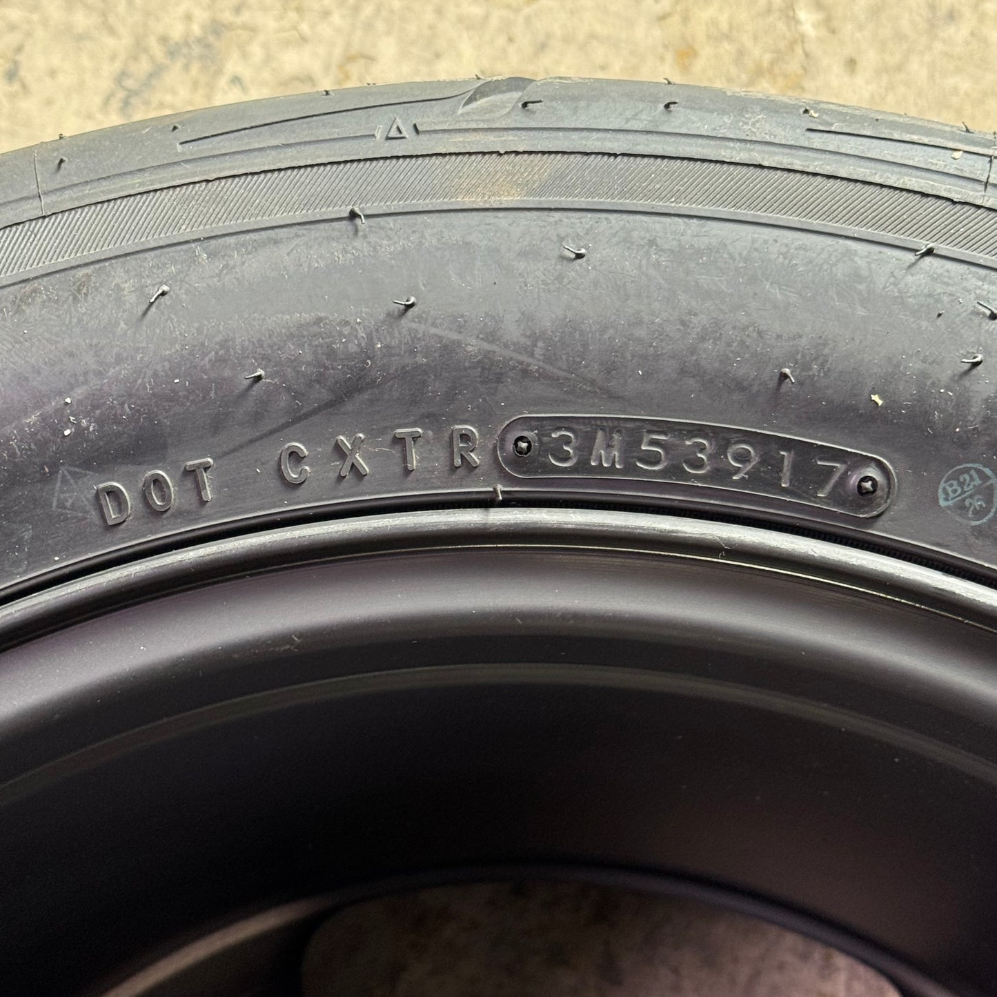 SRT (SET OF 4) Dodge Challenger SRT Demon Wheels & Tires Sz P315/40R18 102W, DOT 3M53917 Black