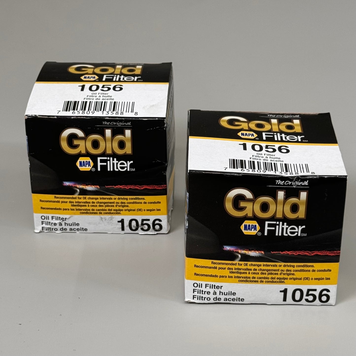 NAPA (2 PACK) Original Gold Oil Filter Enhanced Cellulose Media Material 21 Micron 1056