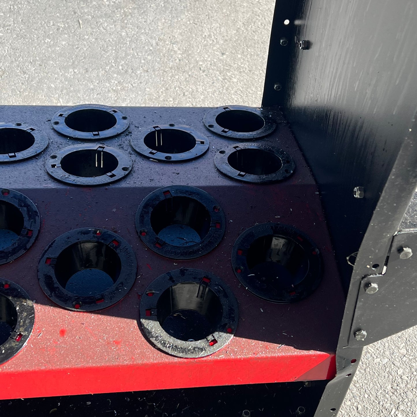 HUOT Tool Scoot Tool Cart For  CAT 40 BT40 NMTB Fits 35 Tools Black/Red (Used)