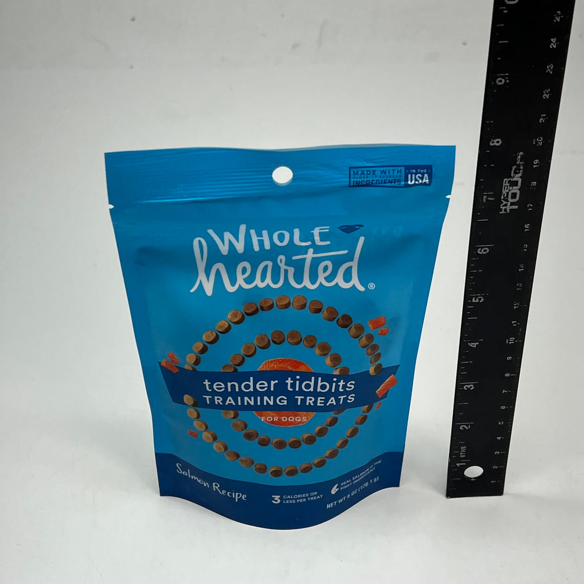 ZA@ WHOLE HEARTED (3 PACK) Tender Tidbits Train Treats for Dogs Salmon Flavor 6oz