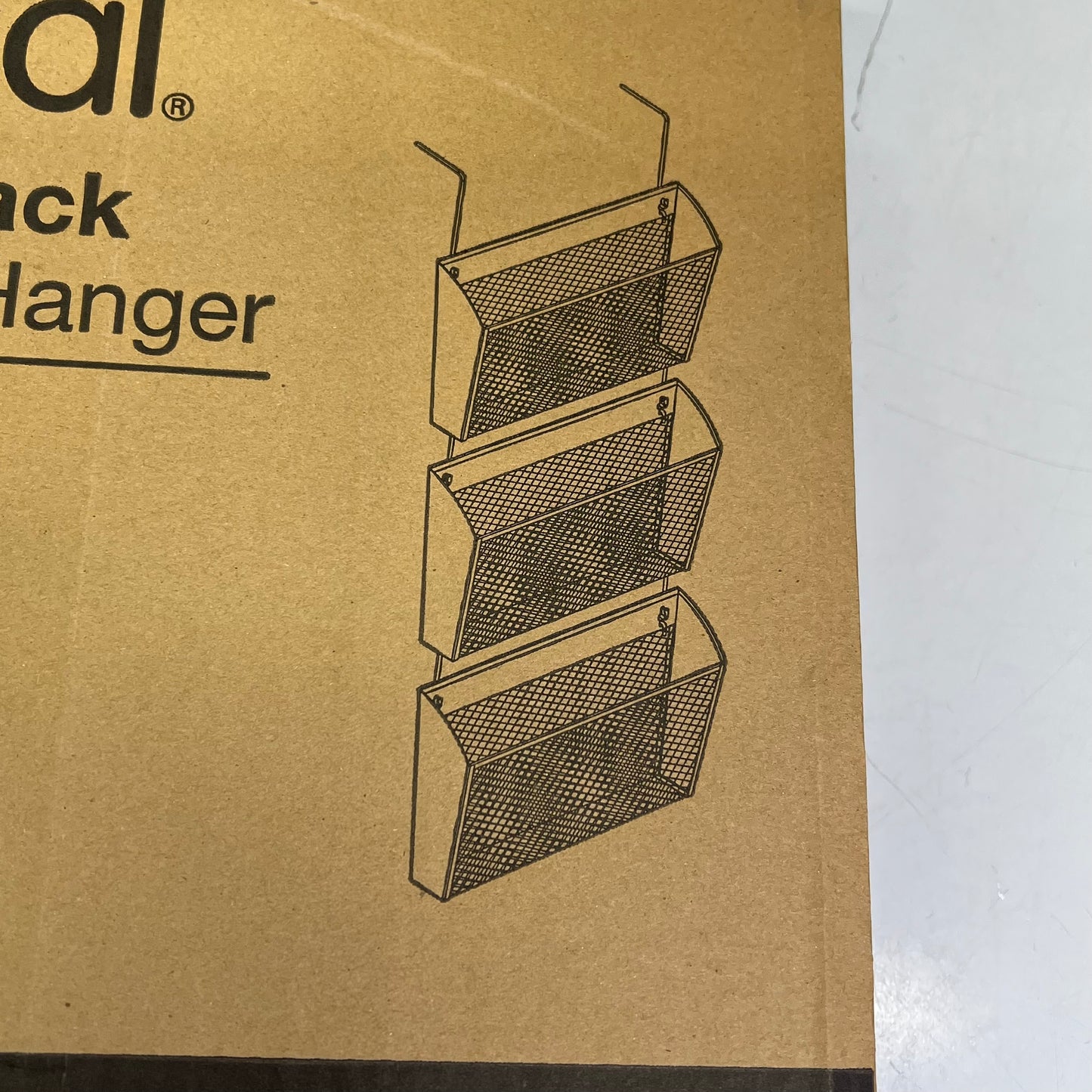 UNIVERSAL (SET OF 3) Metal Mesh Organizing Files Folders For Wall Black 20011