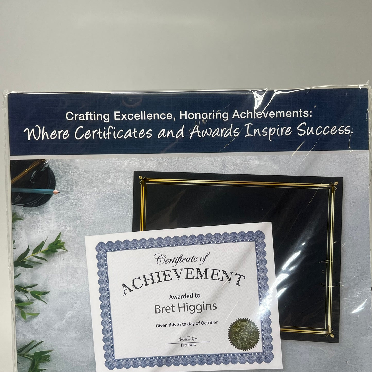 ZA@ GEOGRAPHICS  (2 PACK, 50 SHEETS EACH) Certificates  8.5"x11" Blue/Off White 20008E