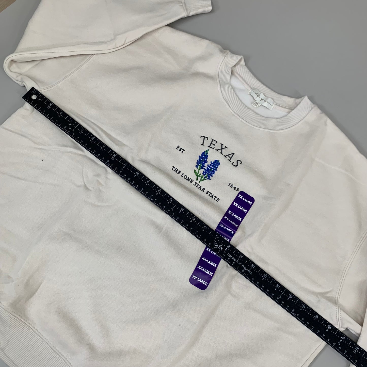 STATE OF MINE Women's Texas Lone Star State Sweatshirt Sz-XXLarge Stone 15711