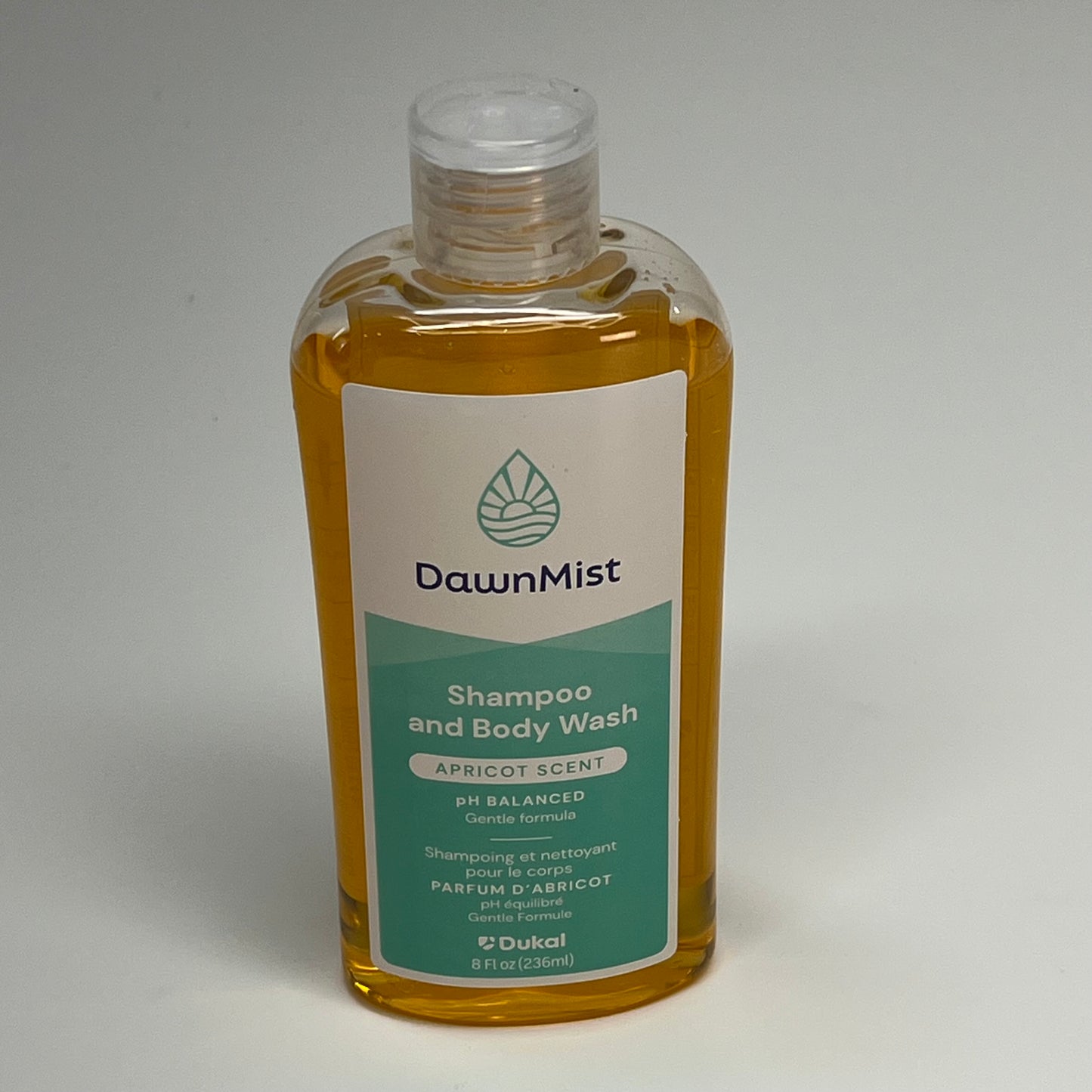 ZA@ DAWNMIST (6 PACK) Shampoo & Body Wash Apricot Scent Ph Balanced 8 Fl Oz  Orang|e VI08026