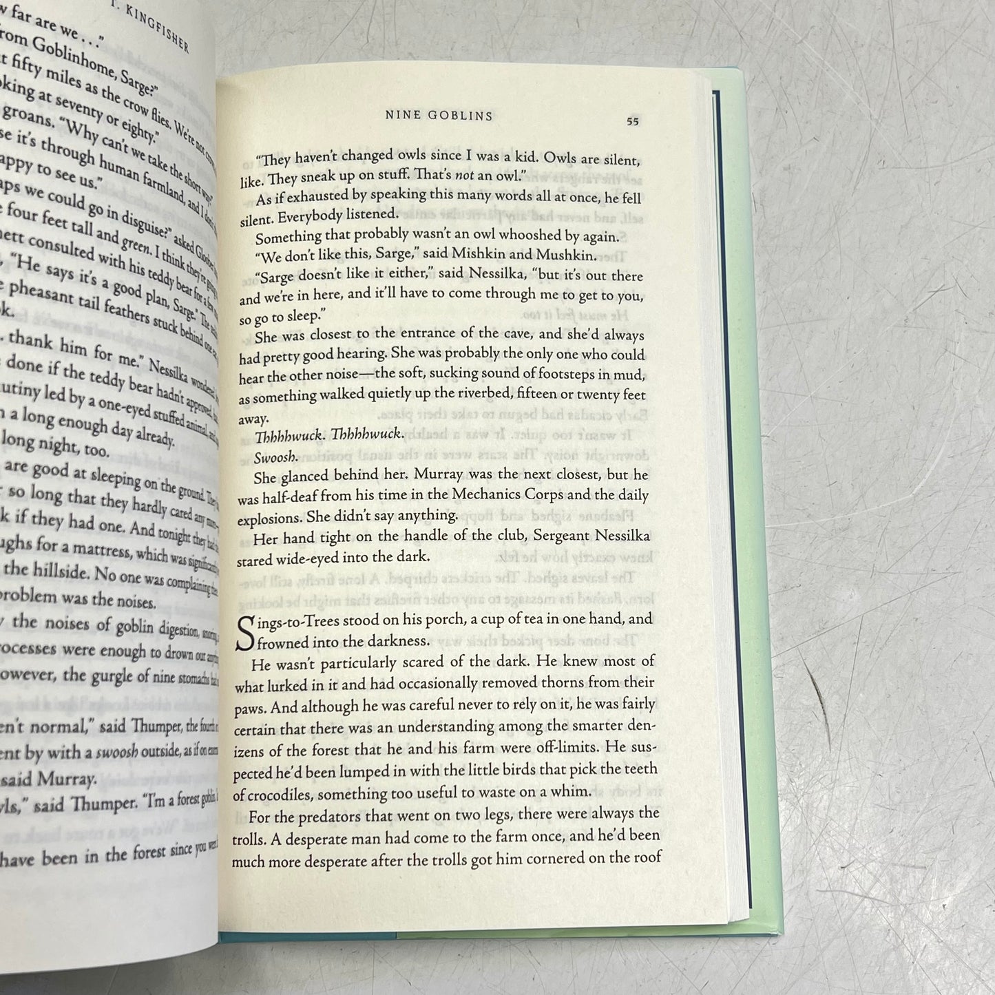 NINE GOBLINS  By T. Kingfisher Hardback Book a Low Fantasy & High Mischief Tale