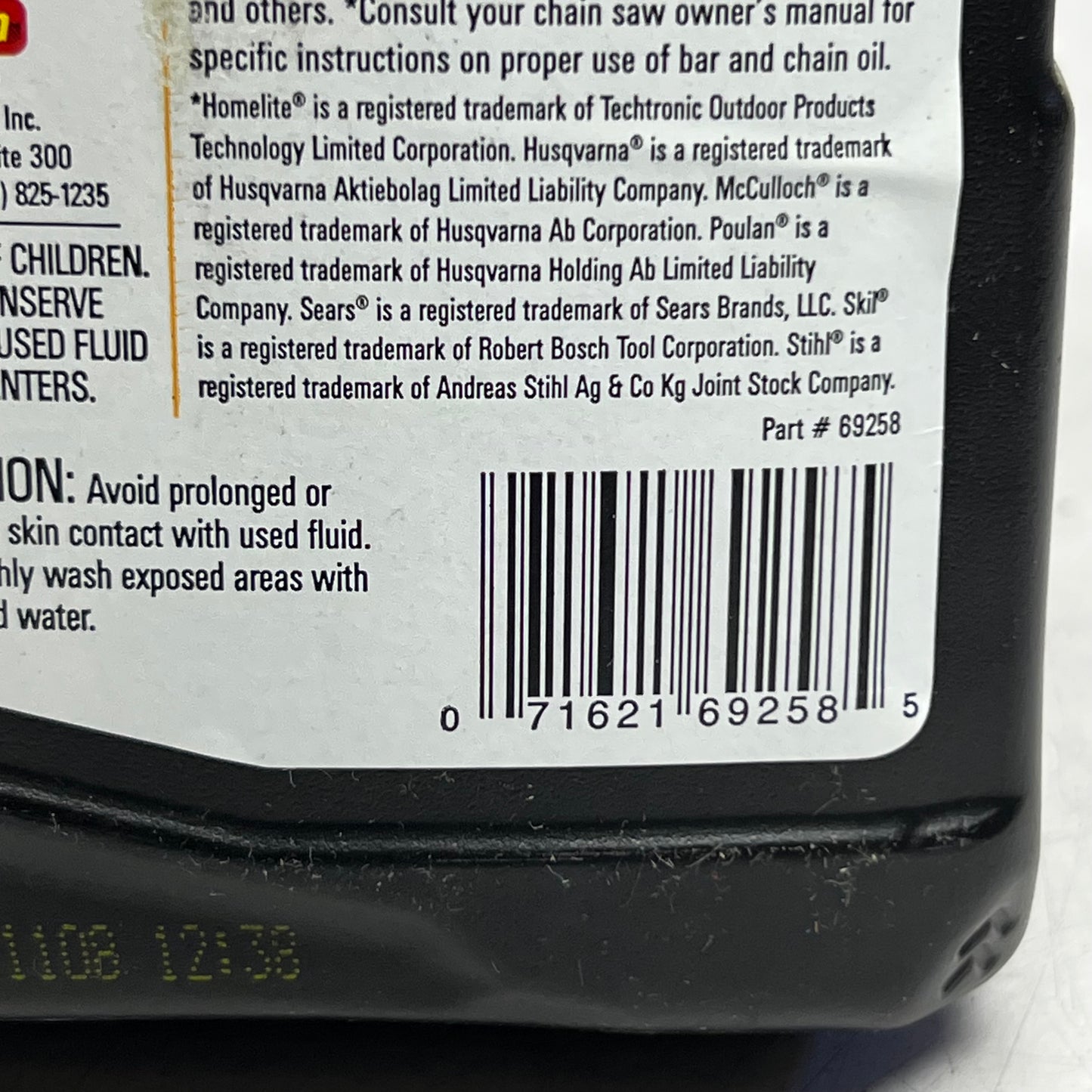 MAG 1 (6 PACK) Premium Bar & Chain Lubricating Oil 1 qt Black (New Other)