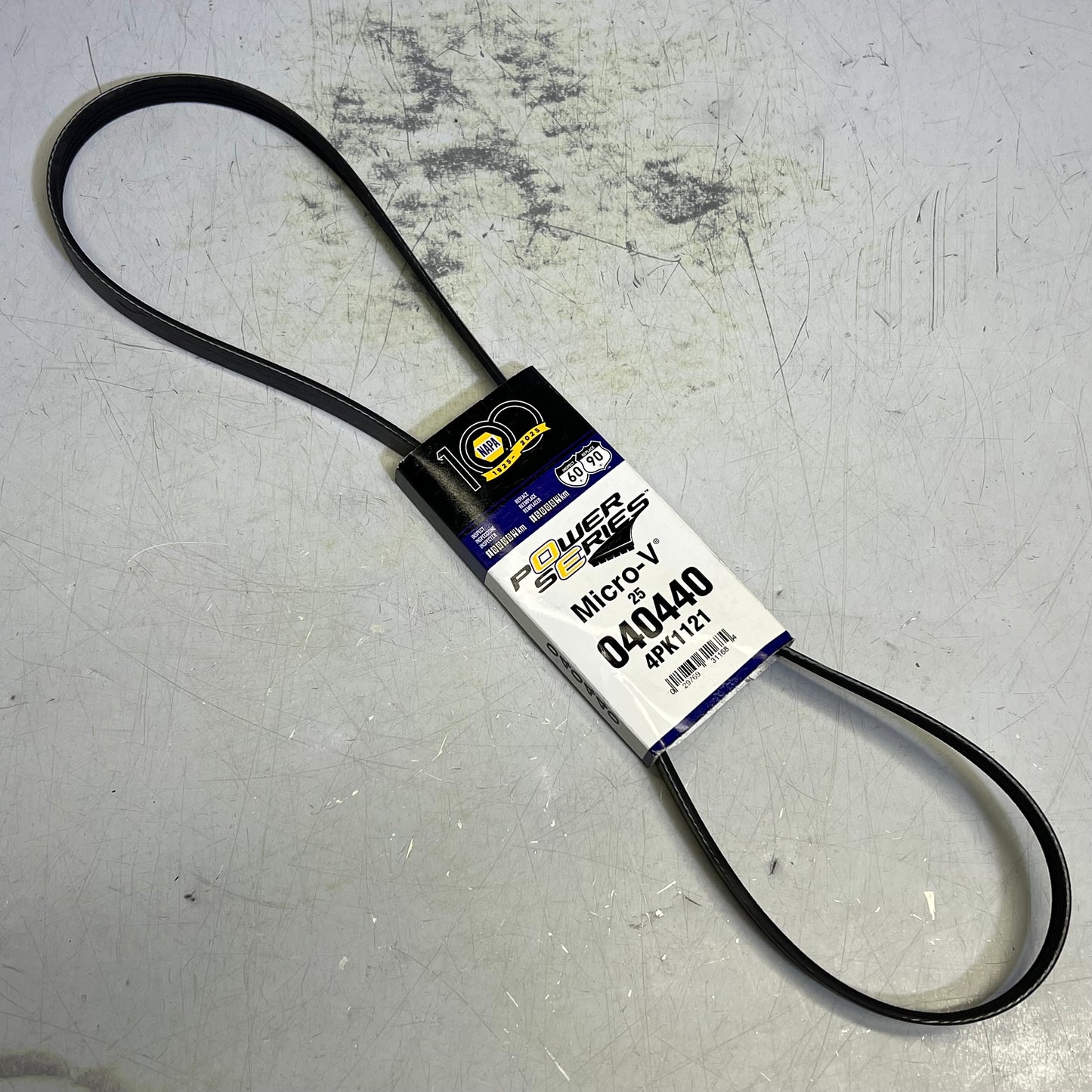 NAPA Power Series Micro-V Automotive Belt K04 9/16" x 44 5/8" Black 25040440