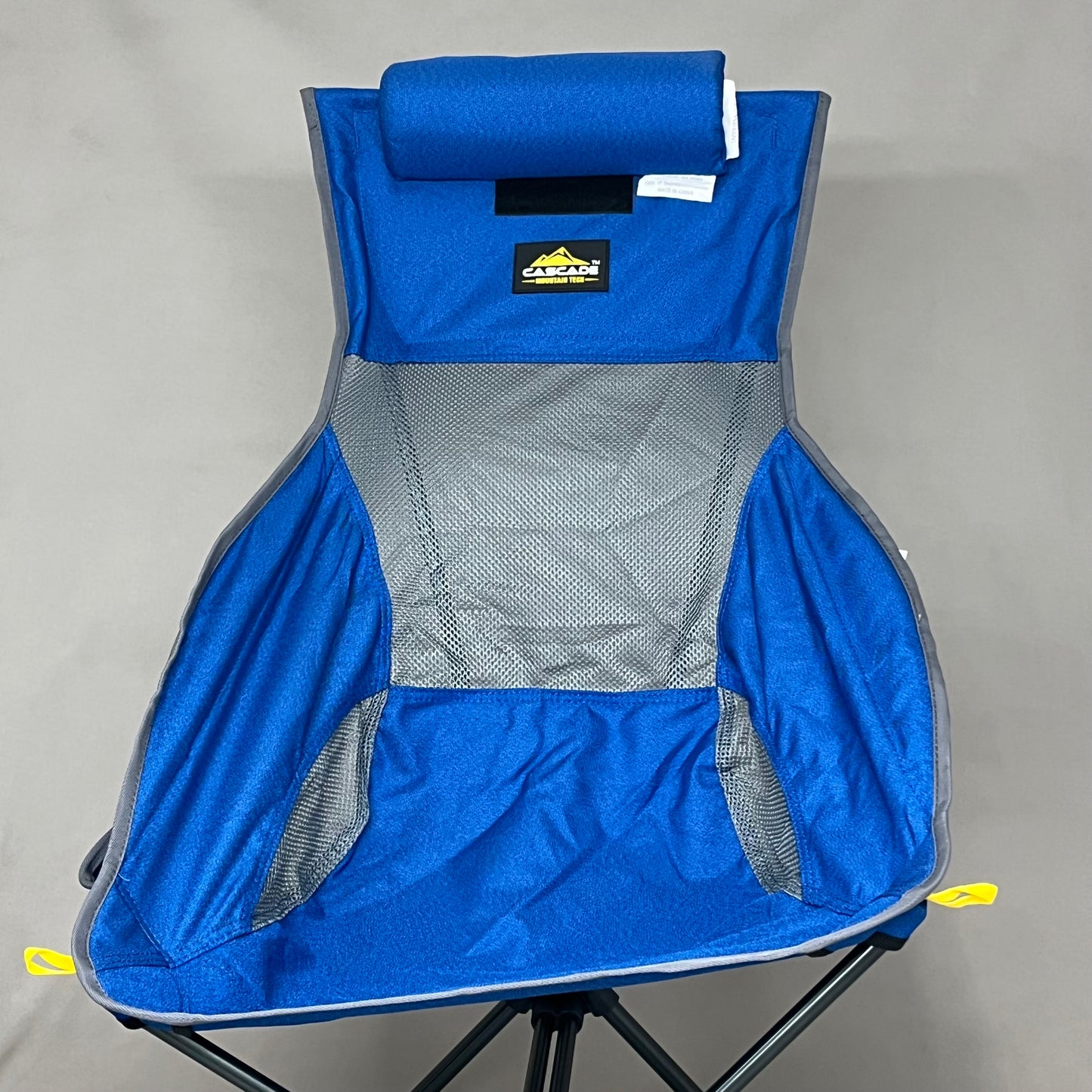 CASCADE Mountain Tech Outdoor High Back Lightweight Camp Chair Blue New/No Box