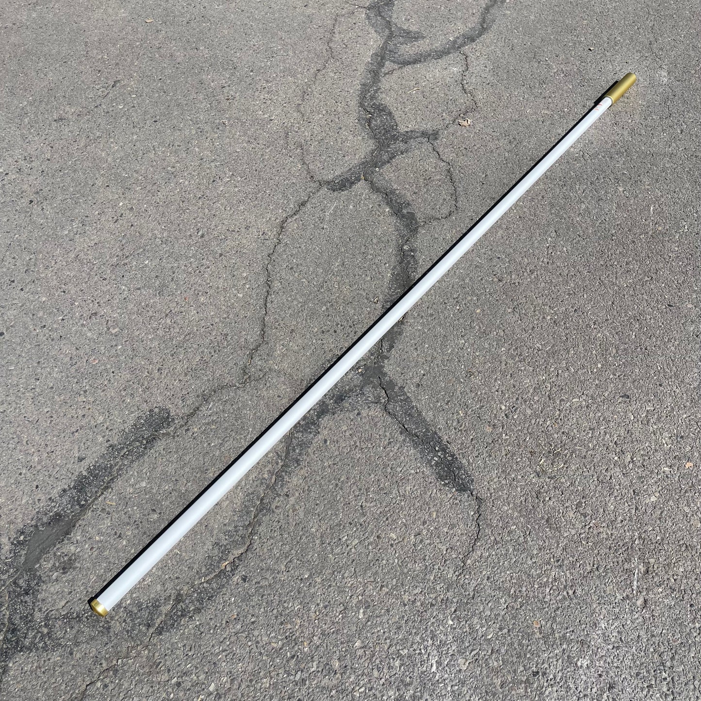 Z@ TE CONNECTIVITY Fiberglass UHF Antenna 80"x1.5" White & Gold FG4505W (New)