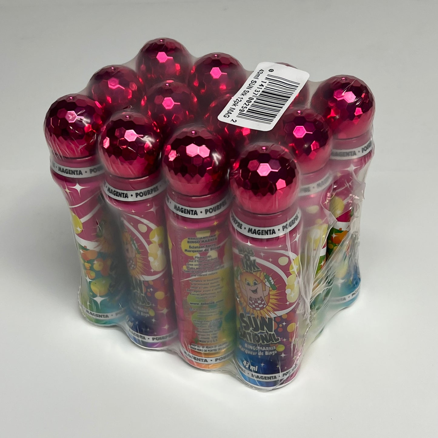 DAB O INK (12 PACK) Sunsational Bingo Marker Bright Ink 43ml/1.4 oz Magenta C26