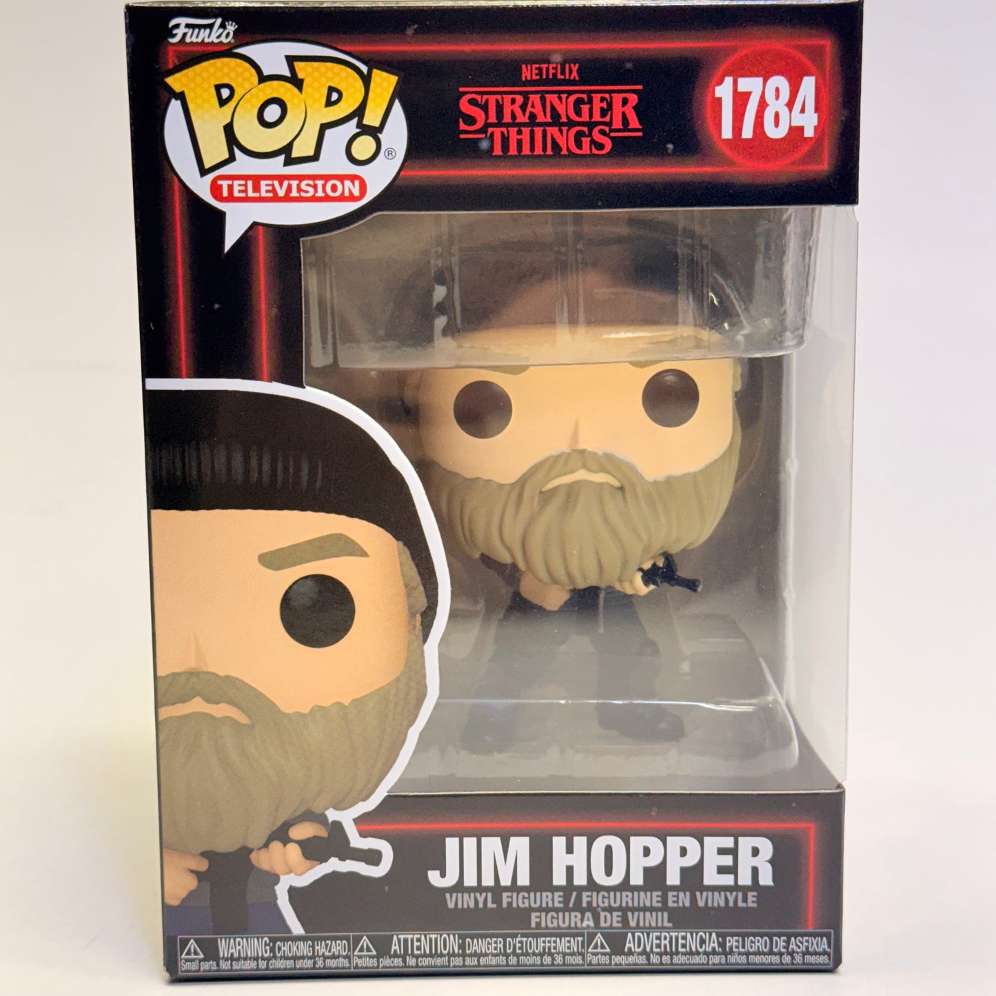 FUNKO POP Jim Hopper Vinyl Figure Netflix Stranger Things Ages 3+ 1784
