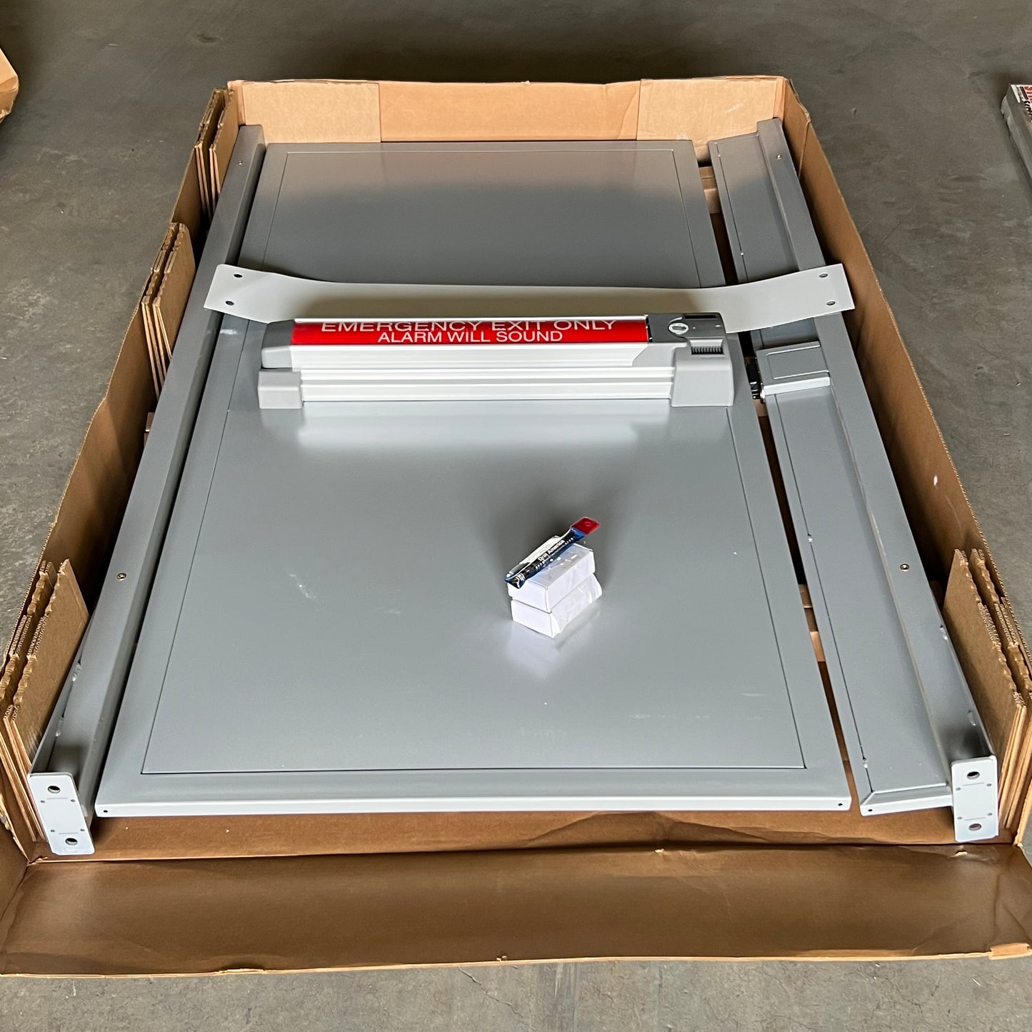 Left Side Emergency Egress Door Sz 78"H x 47"W Grey WMED78LH