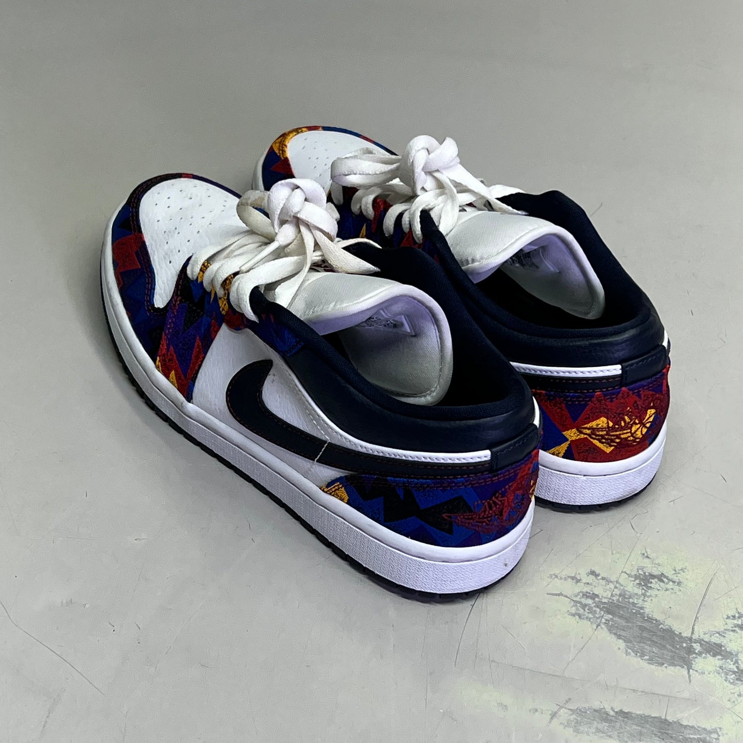 NIKE Air Jordan 1 Low SE 'Nothing But Net' Unisex Sz 7.5 Multicolor (Pre-Owned)