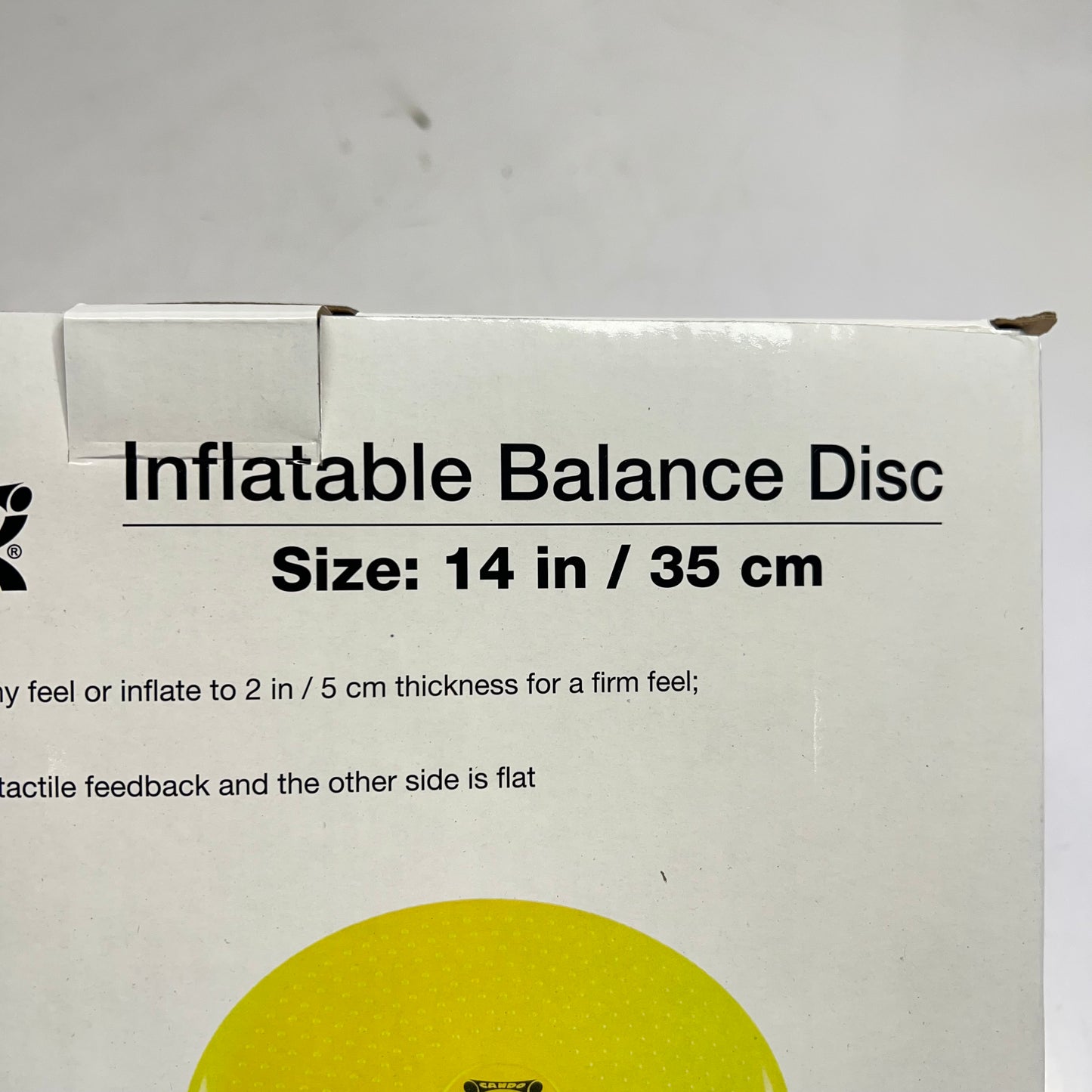 CANDO Sitting Or Standing Inflatable Balance Disc For Balance Training 14" Blue