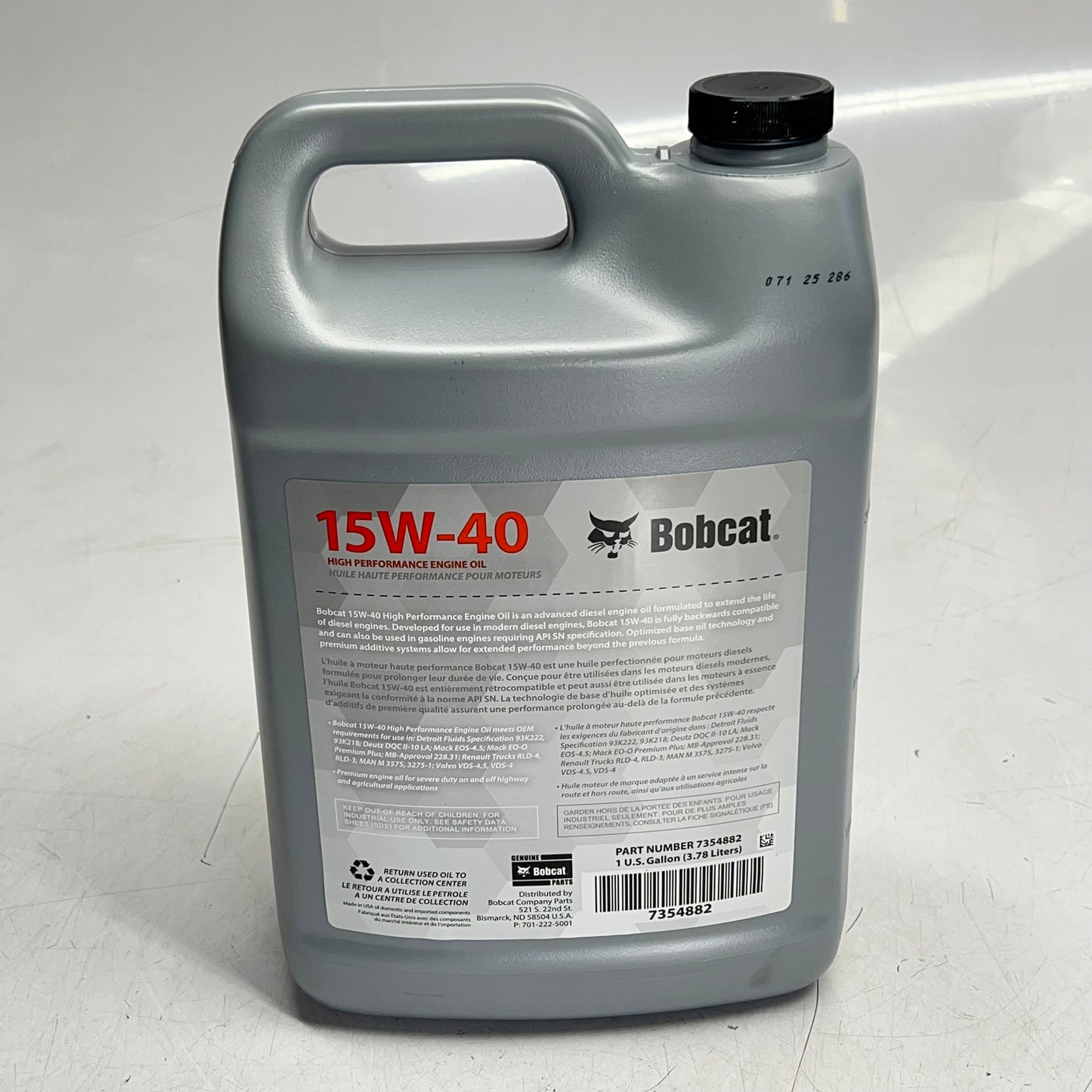 BOBCAT (2 PACK) High Performance Engine Oil 15w-40 for Diesel & Gasoline 1 Gal