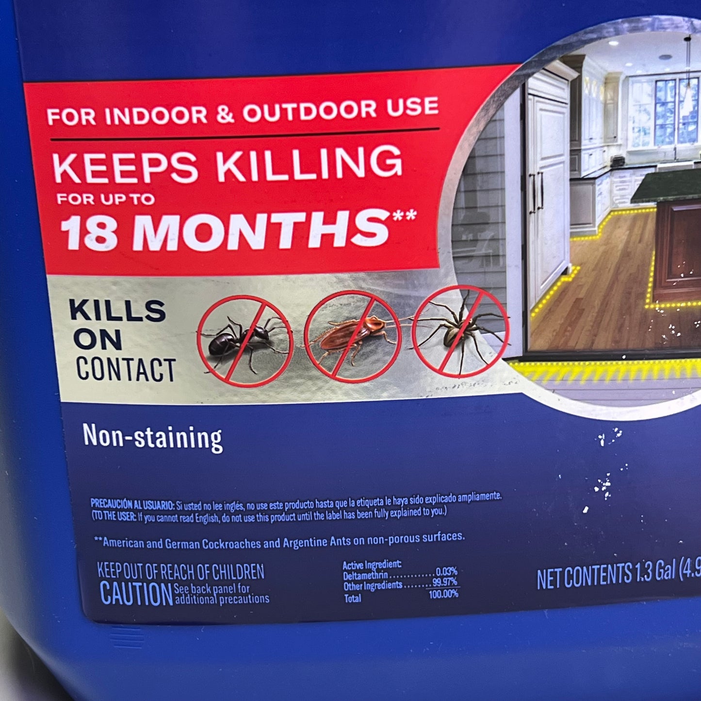 ZA@ BIOADVANCED Home Insect Killer 18 Month Control W/ Spray Nozzle 1.3 Gallon 61229V1